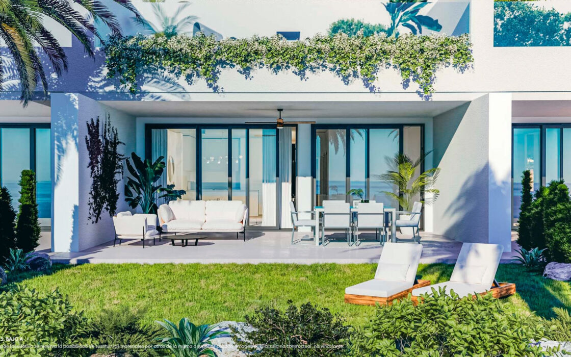 Двухкомнатные апартаменты с садом в Фуенхироле 80 кв.м