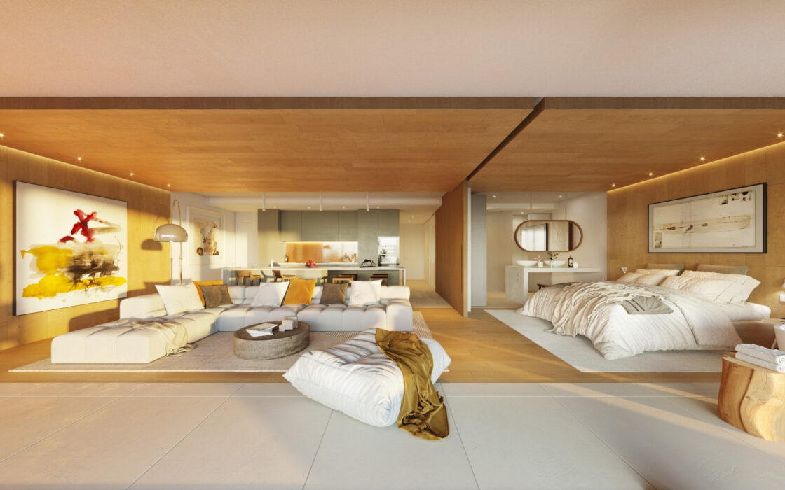 3-комнатные апартаменты в Фуенхироле с террасой 117 кв.м