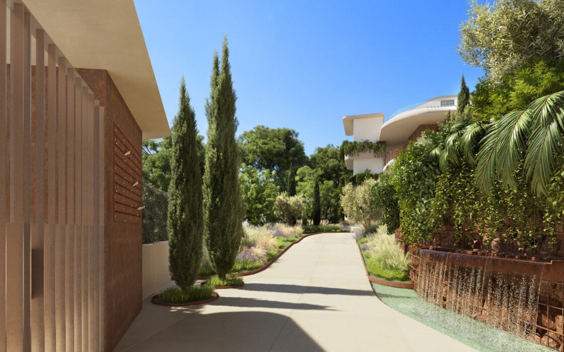 Элитные 2-комнатные апартаменты с садом в Фуенхироле