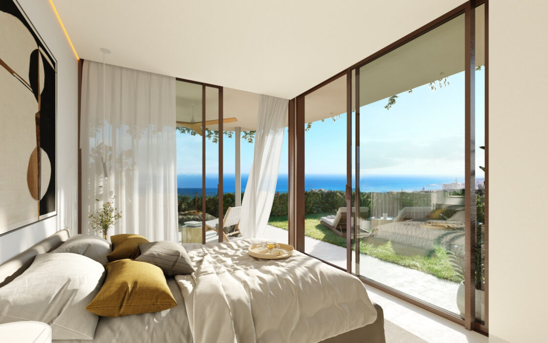 Элитные 2-комнатные апартаменты с садом в Фуенхироле