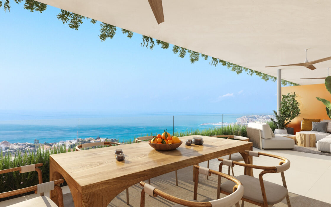 3-комнатные апартаменты с террасой в Фуенхироле 116 кв.м