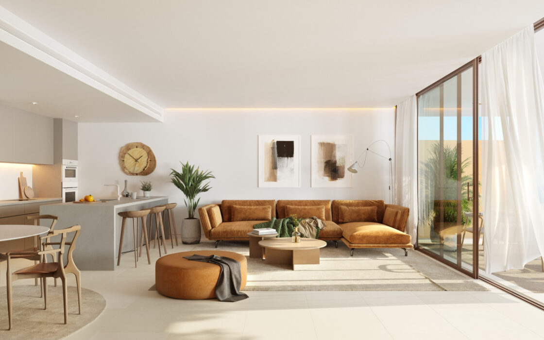 3-комнатные апартаменты с террасой в Фуенхироле 116 кв.м