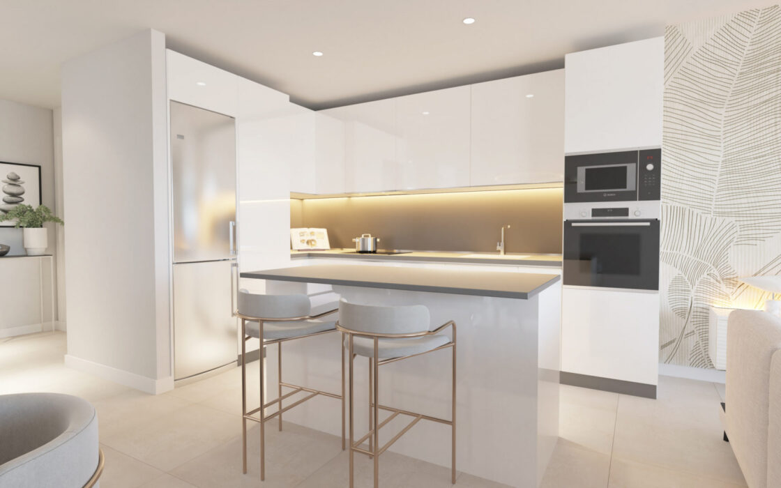 Апартаменти 2+к в новому комплексі Золота Миля Естепона 104 кв.м з терасою