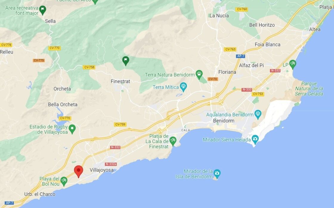 Апартаменти 98 кв.м в Вильяхойосе, 600 м до моря