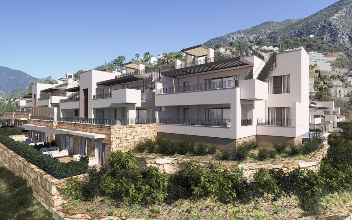 Новые апартаменты с 3 спальнями в Истане, Марбелья, терраса