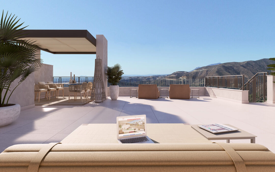 Новые апартаменты с 3 спальнями в Истане, Марбелья, терраса