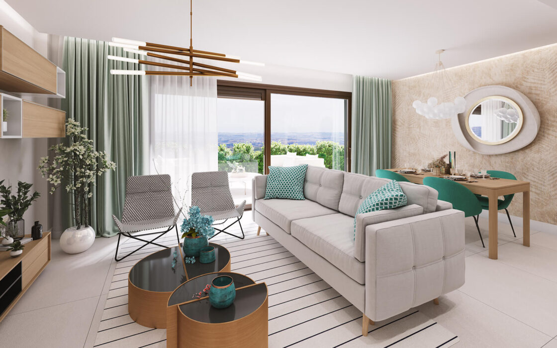 Новые апартаменты с 3 спальнями в Истане, Марбелья, терраса