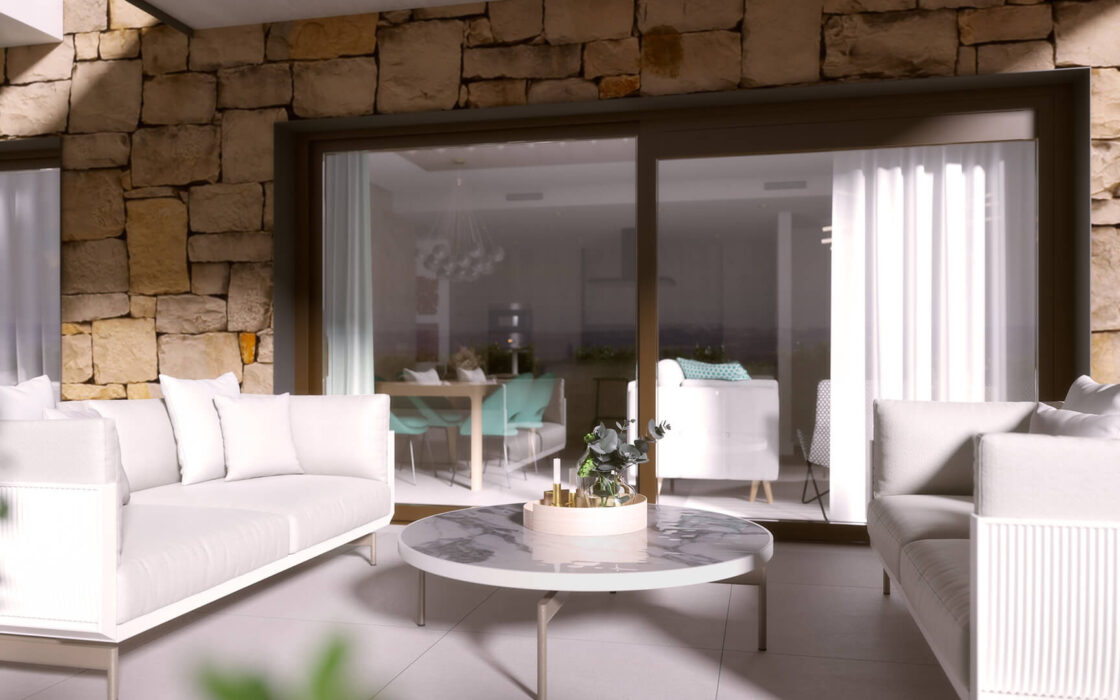 Новые апартаменты с 3 спальнями в Истане, Марбелья, терраса