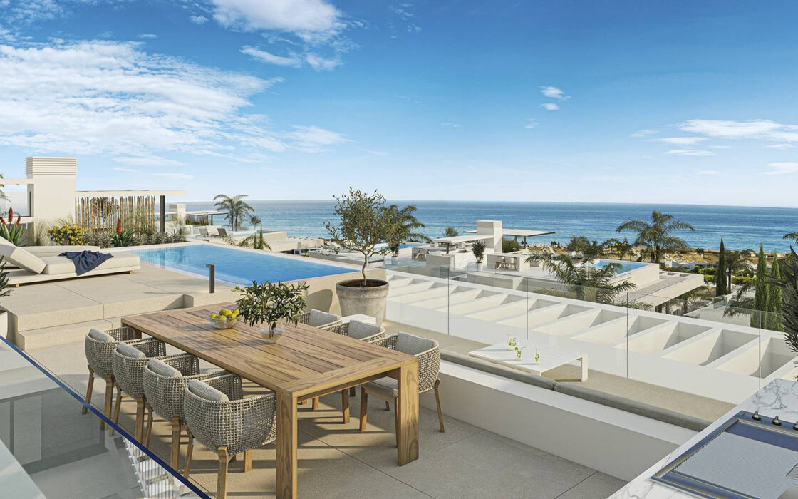 Новый комплекс в Марбелье, 135 кв.м, с террасой и видом