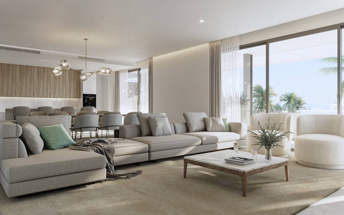 Новый комплекс в Марбелье, 135 кв.м, с террасой и видом