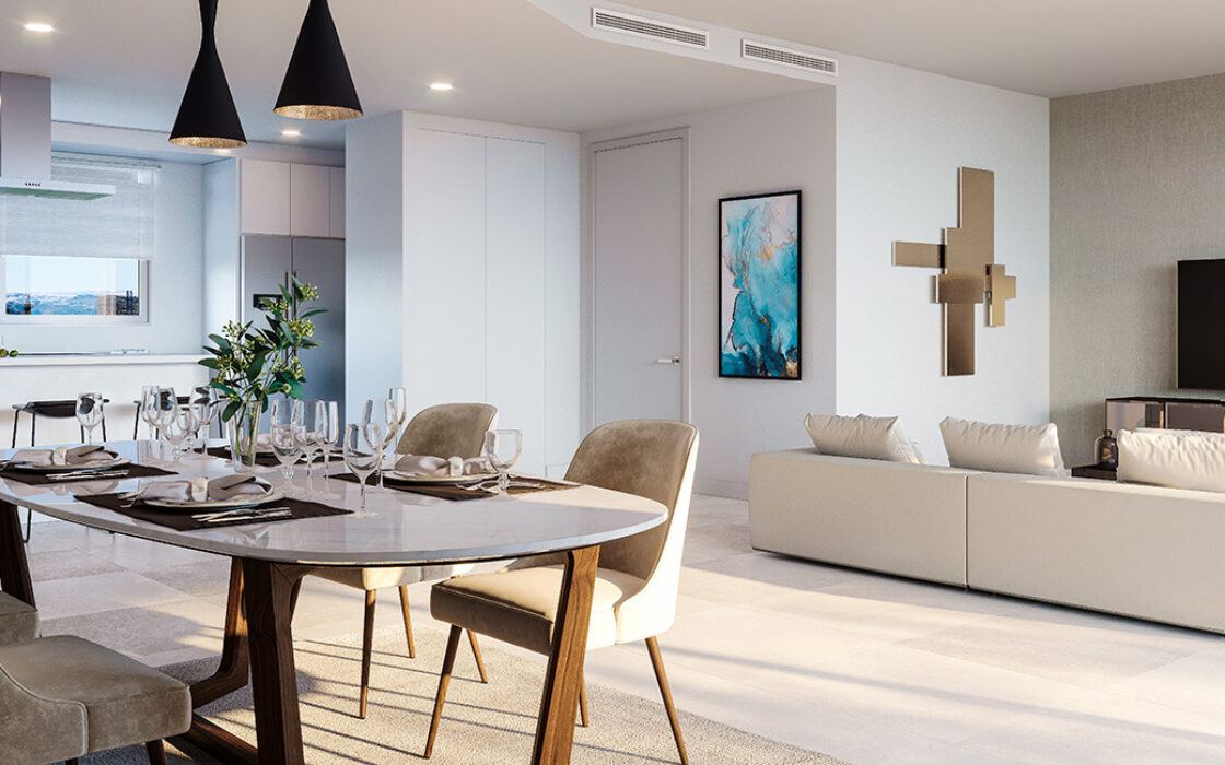 Новый комплекс в Марбелье, 135 кв.м, с террасой и видом