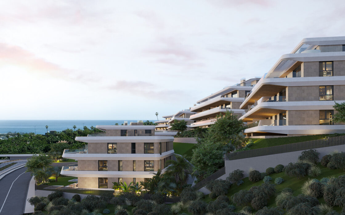 Нові квартири в Естепоні з терасою 107 кв.м. біля моря