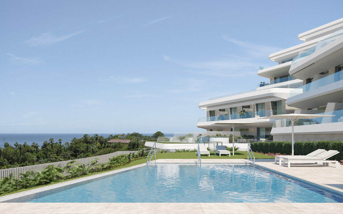 Нові квартири в Естепоні з терасою 107 кв.м. біля моря