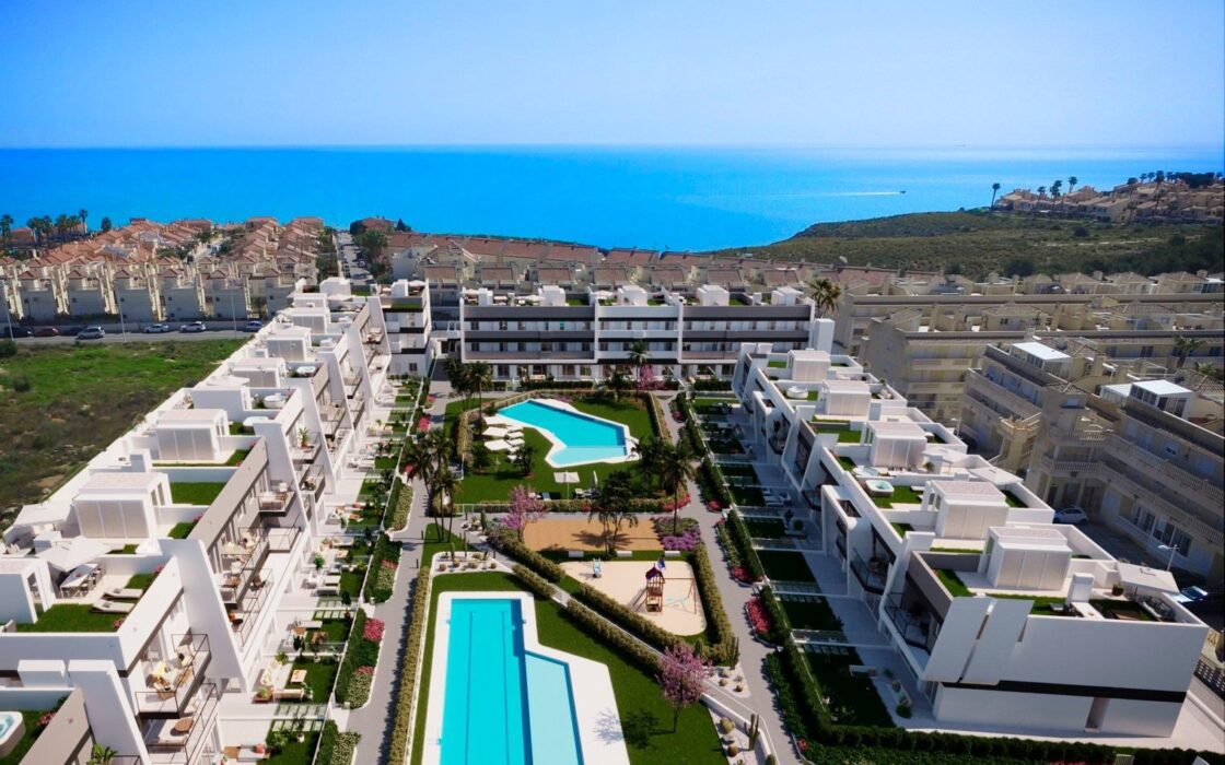 Нові квартири в Гран Алаканте біля моря з терасою 85 кв.м.