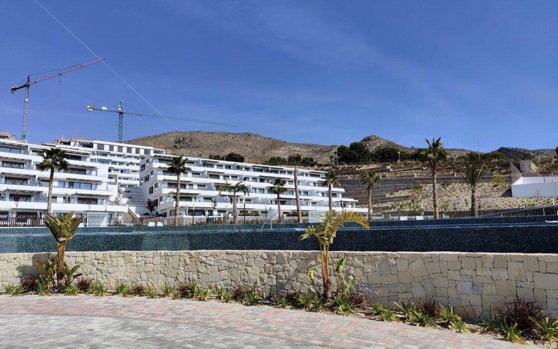 Квартира з терасою та видом на море в Golf Bahía Finestrat