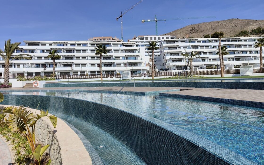 Квартира з терасою та видом на море в Golf Bahía Finestrat