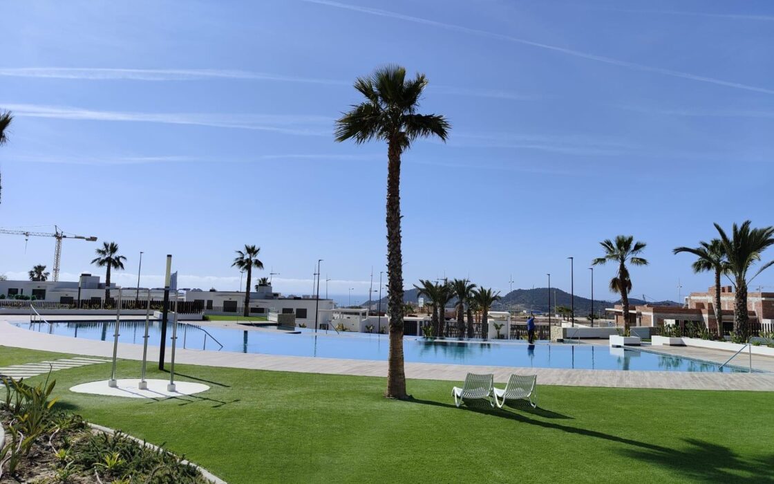 Квартира з терасою та видом на море в Golf Bahía Finestrat