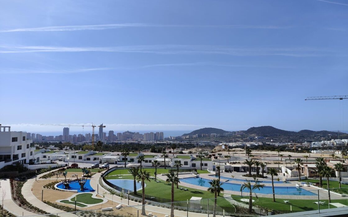 Квартира з терасою та видом на море в Golf Bahía Finestrat