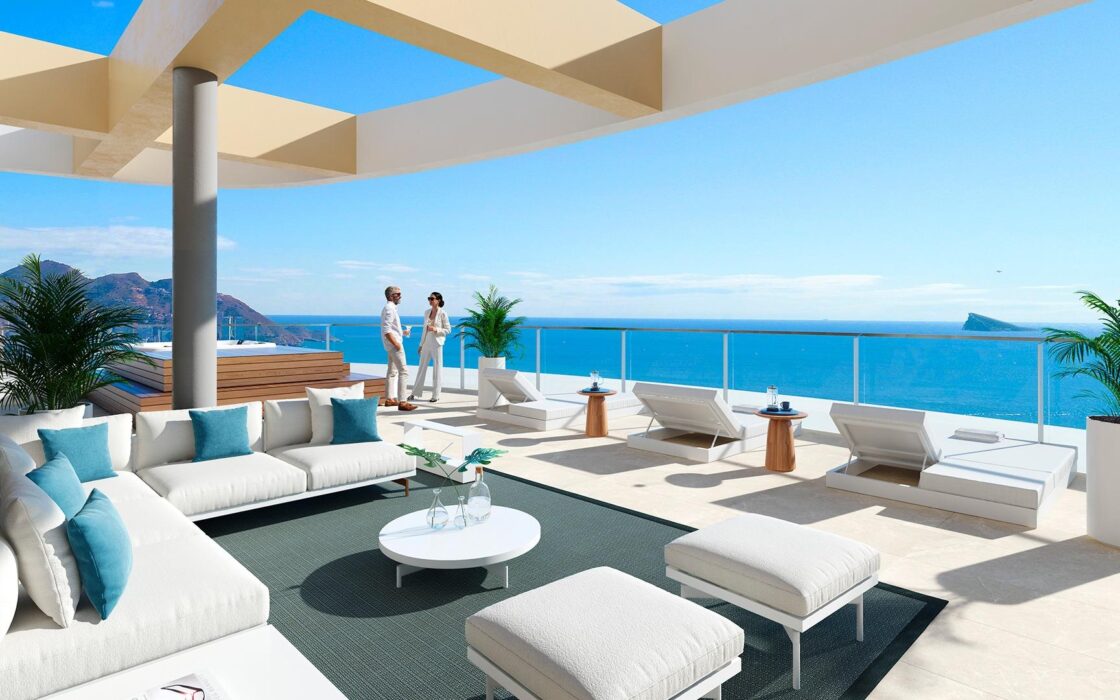 Квартири у моря в новобудові на пляжі Поньенте, Бенідорм