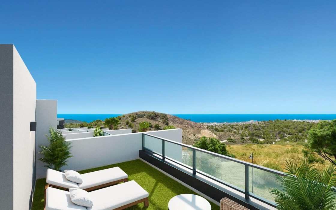 Новые квартиры с видом на море в Финестрате от 72 кв.м