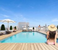 Будинки новобудови в Аліканті з терасою та басейном 90 кв.м