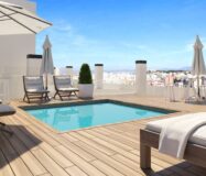 Будинки новобудови в Аліканті з терасою та басейном 90 кв.м