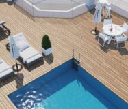 Будинки новобудови в Аліканті з терасою та басейном 90 кв.м