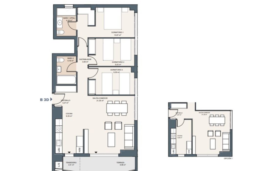 Апартаменти 102 кв.м в Аликанте у моря з терасою