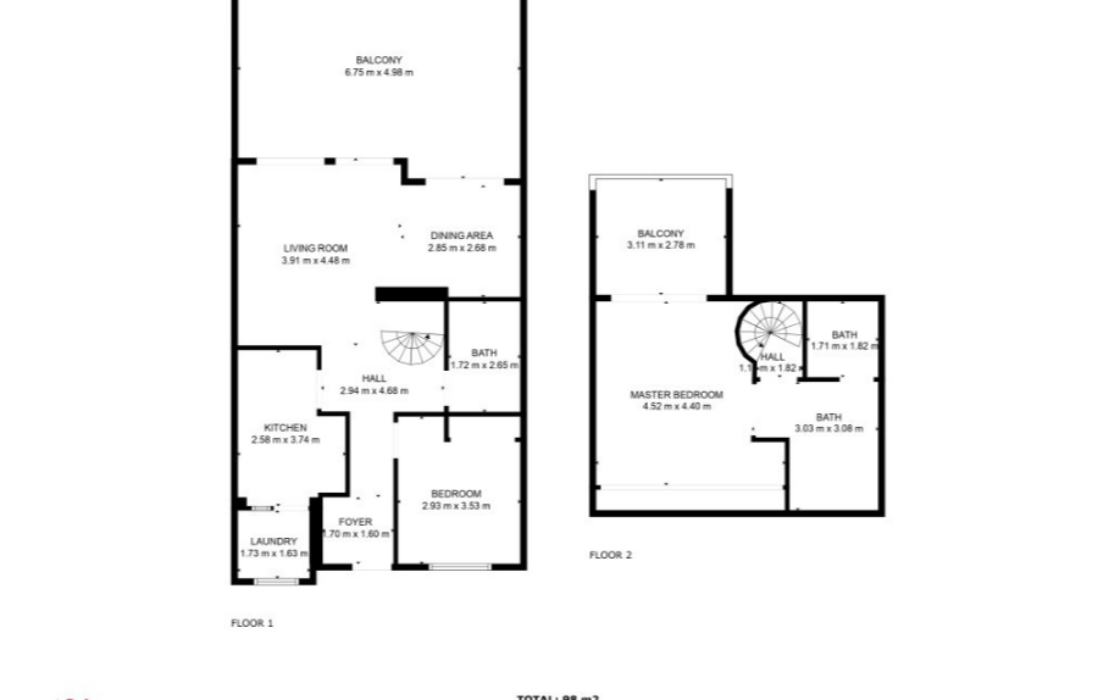 Пентхаус с террасой рядом с полем для гольфа, Санта-Мария