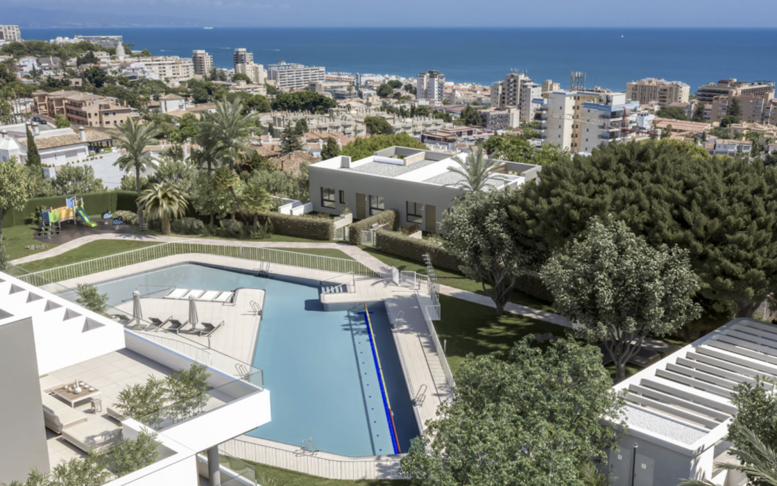 Квартира с двумя спальнями в Торремолиносе у моря