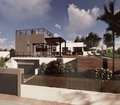 Вілла з терасою в Тарифі, 3 спальні, 220 кв.м.